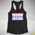 Assume Nothing Omnisexual Pride Flag Racerback Tank - Black